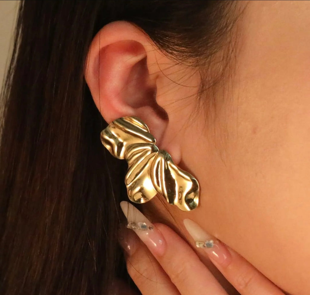 Leafy Statement Earrings