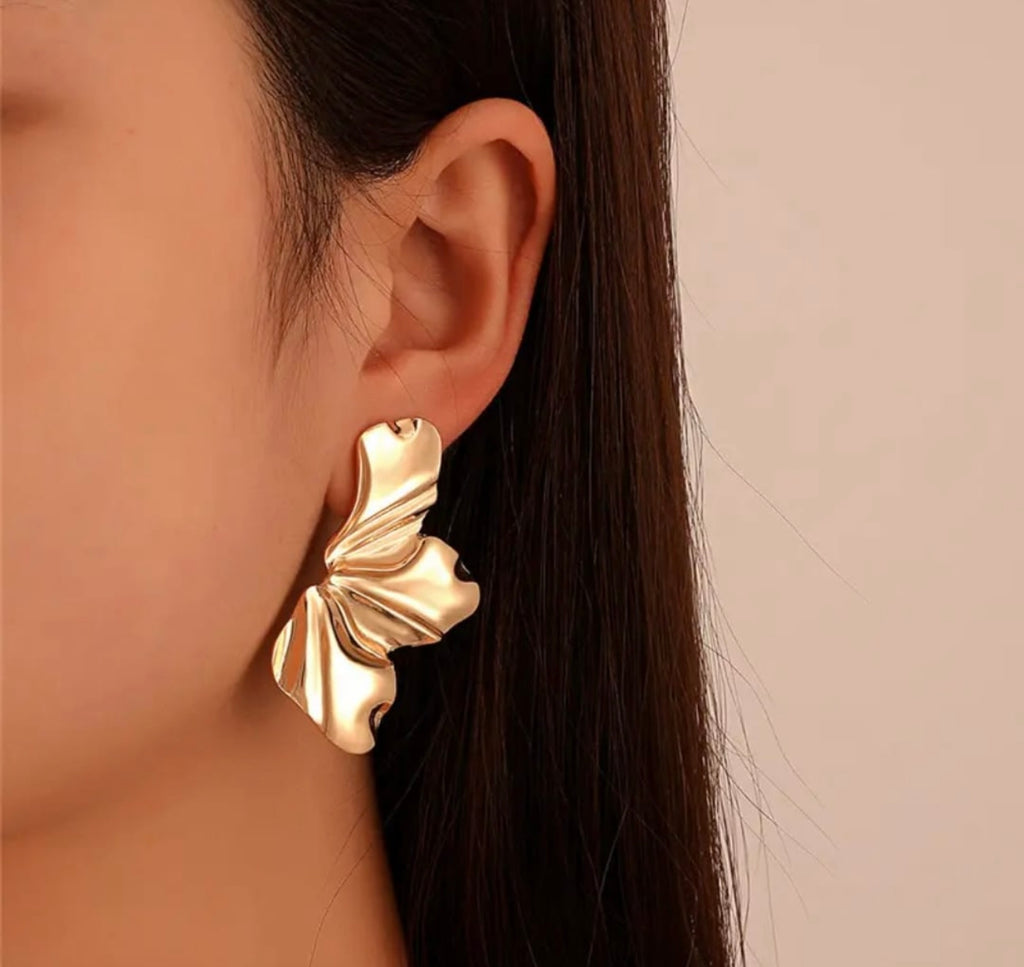 Leafy Statement Earrings