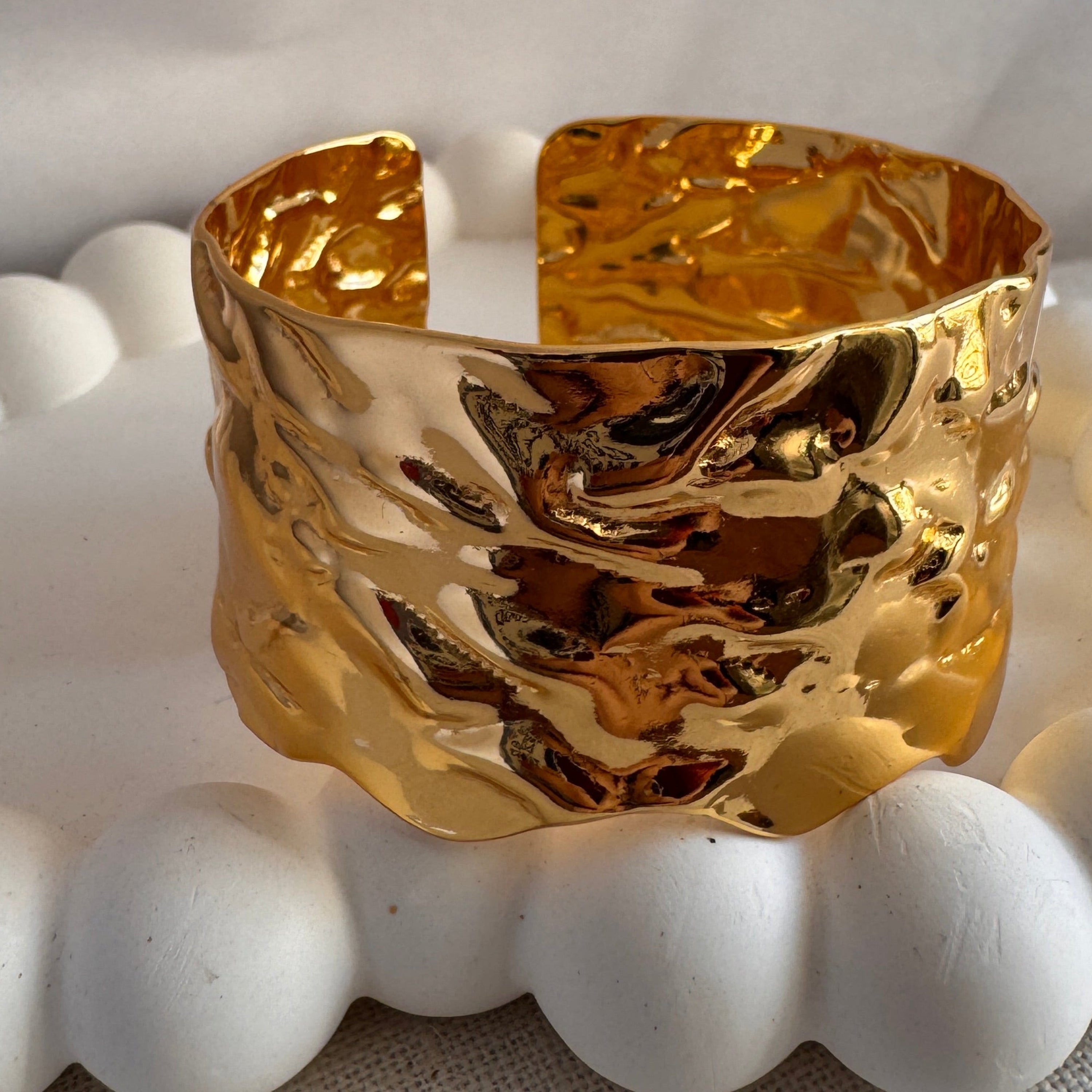 Golden Ripple Cuff